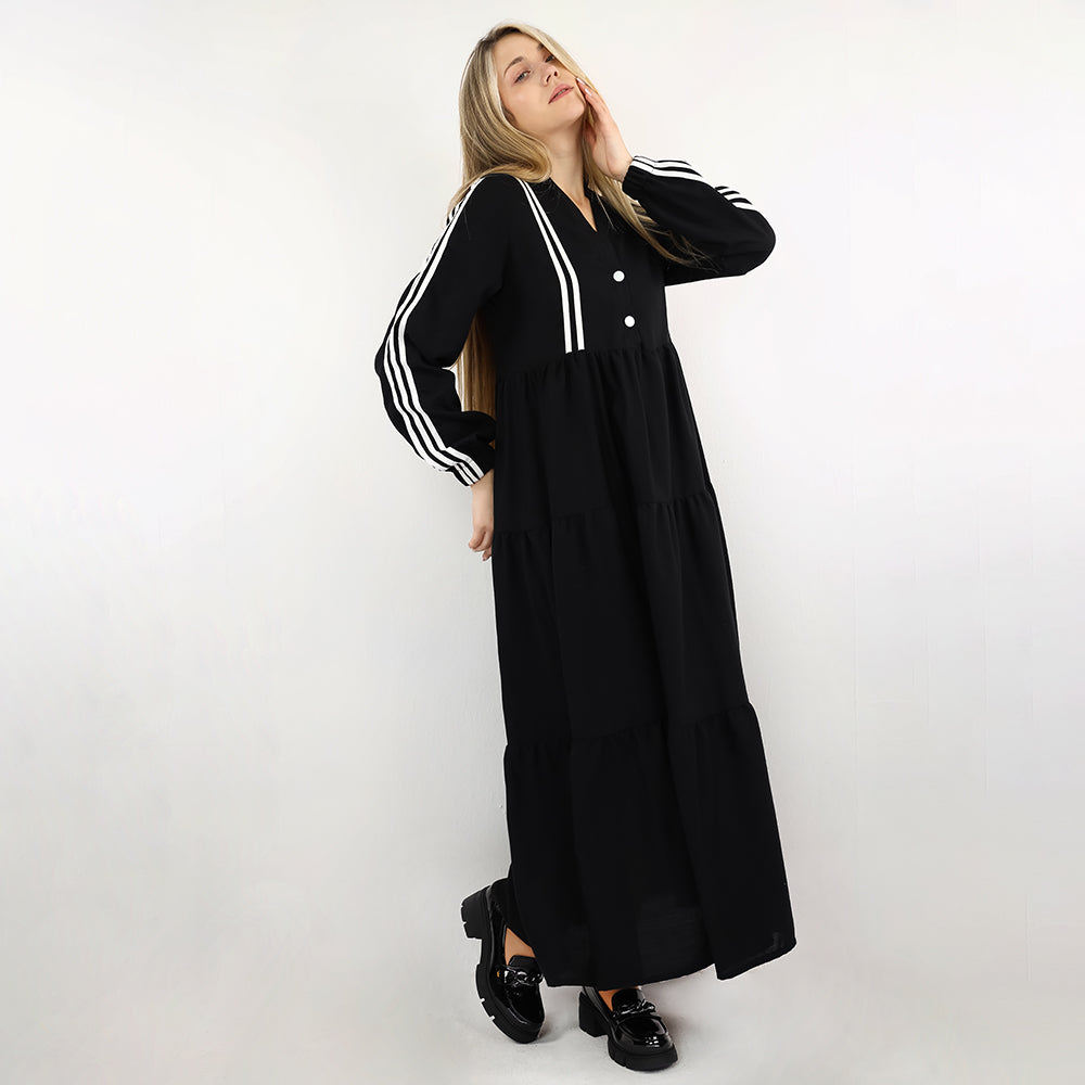 Long Sleeve Sporty Maxi Dress