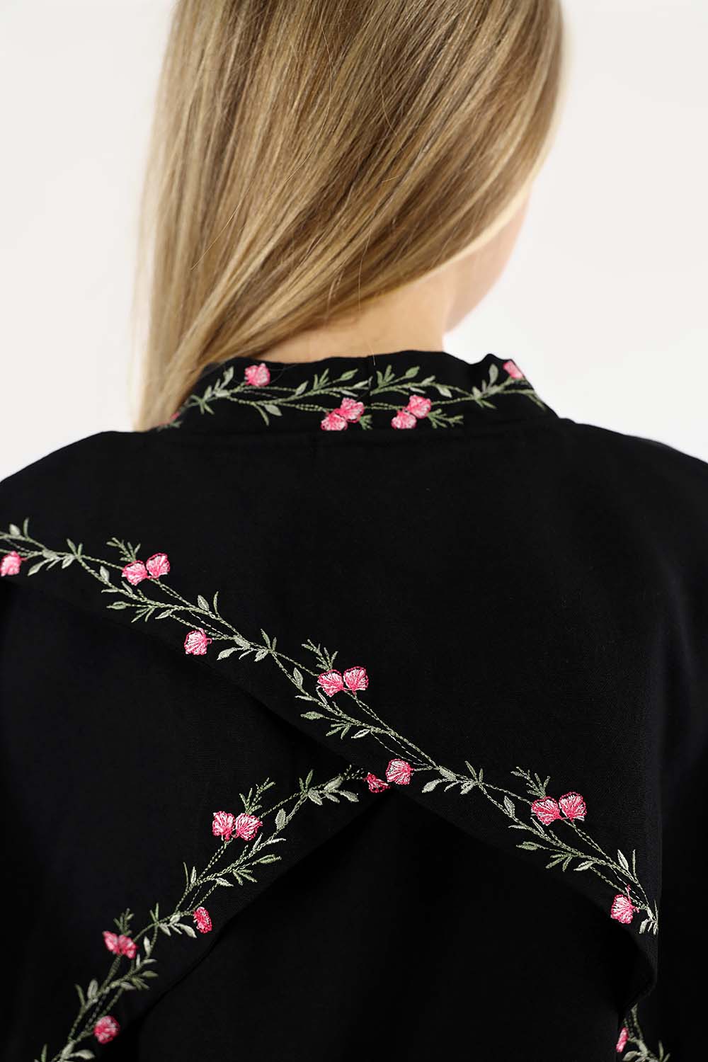 Floral Embroidered Relaxed Kimono/Cardigan