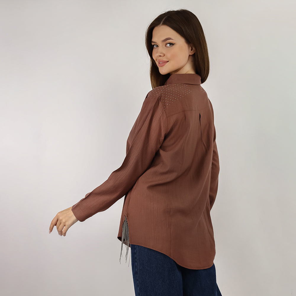 Long Sleeve Shirt - With Metal Chains