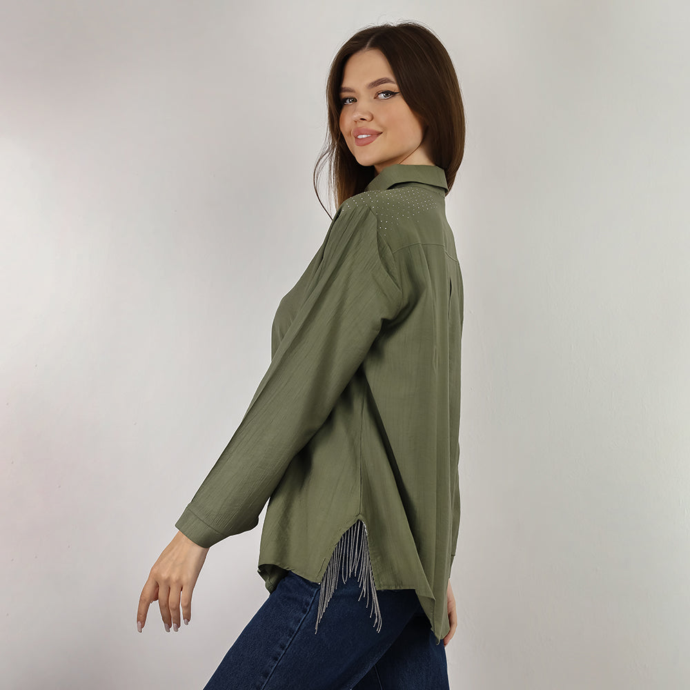 Long Sleeve Shirt - With Metal Chains
