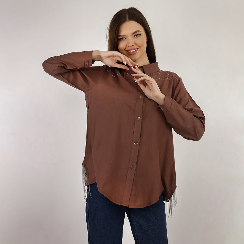 Long Sleeve Shirt - With Metal Chains