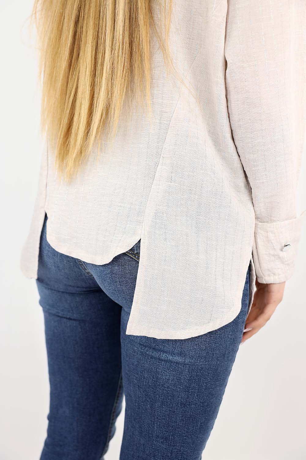 Textured Minimalist Relaxed Blouse