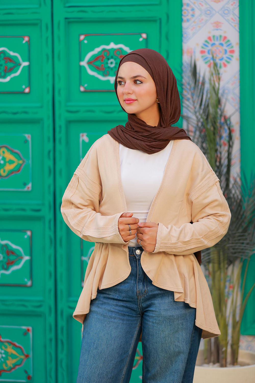 Short Cardigan with Embroided Details