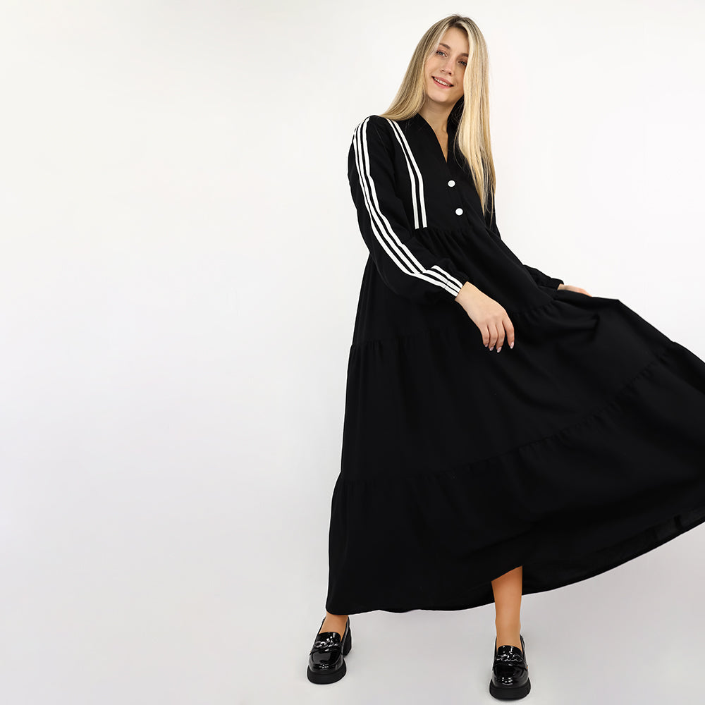 Long Sleeve Sporty Maxi Dress