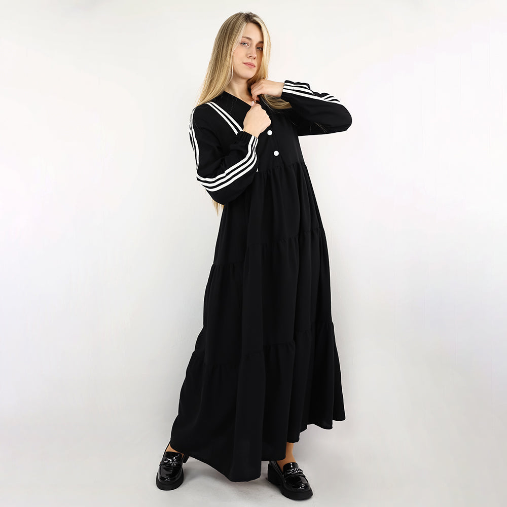 Long Sleeve Sporty Maxi Dress
