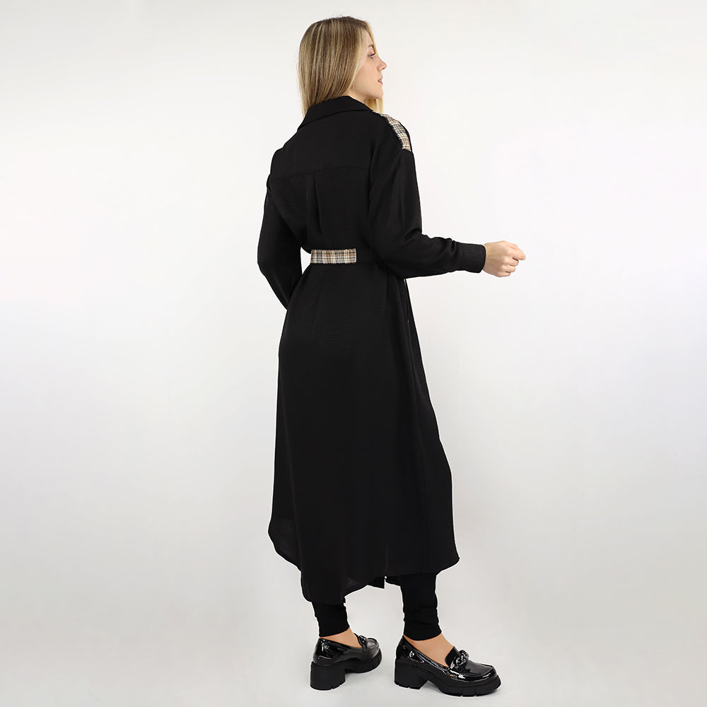 Long Sleeve Trench Dress