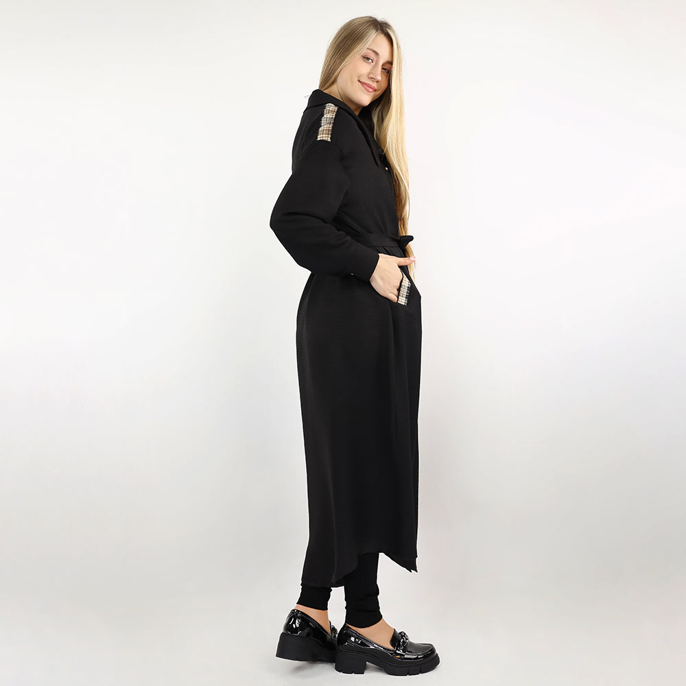 Long Sleeve Trench Dress