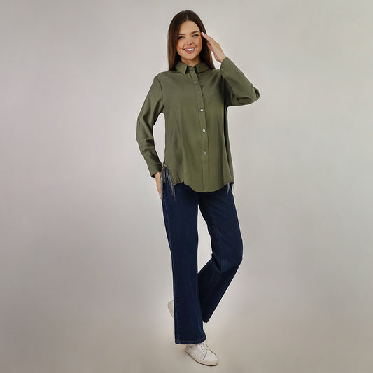 Long Sleeve Shirt - With Metal Chains