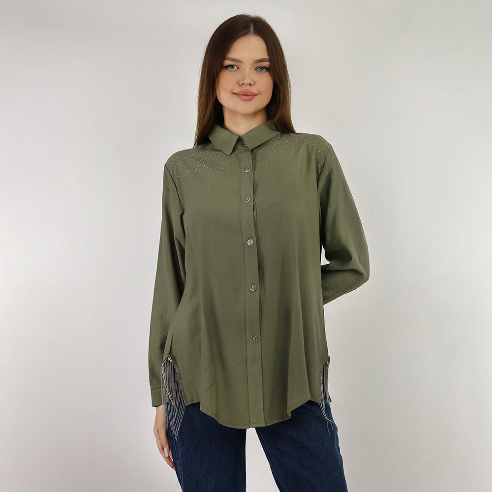 Long Sleeve Shirt - With Metal Chains