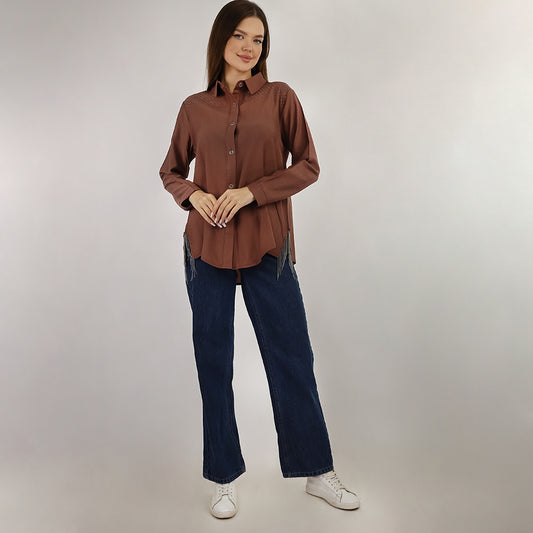 Long Sleeve Shirt - With Metal Chains