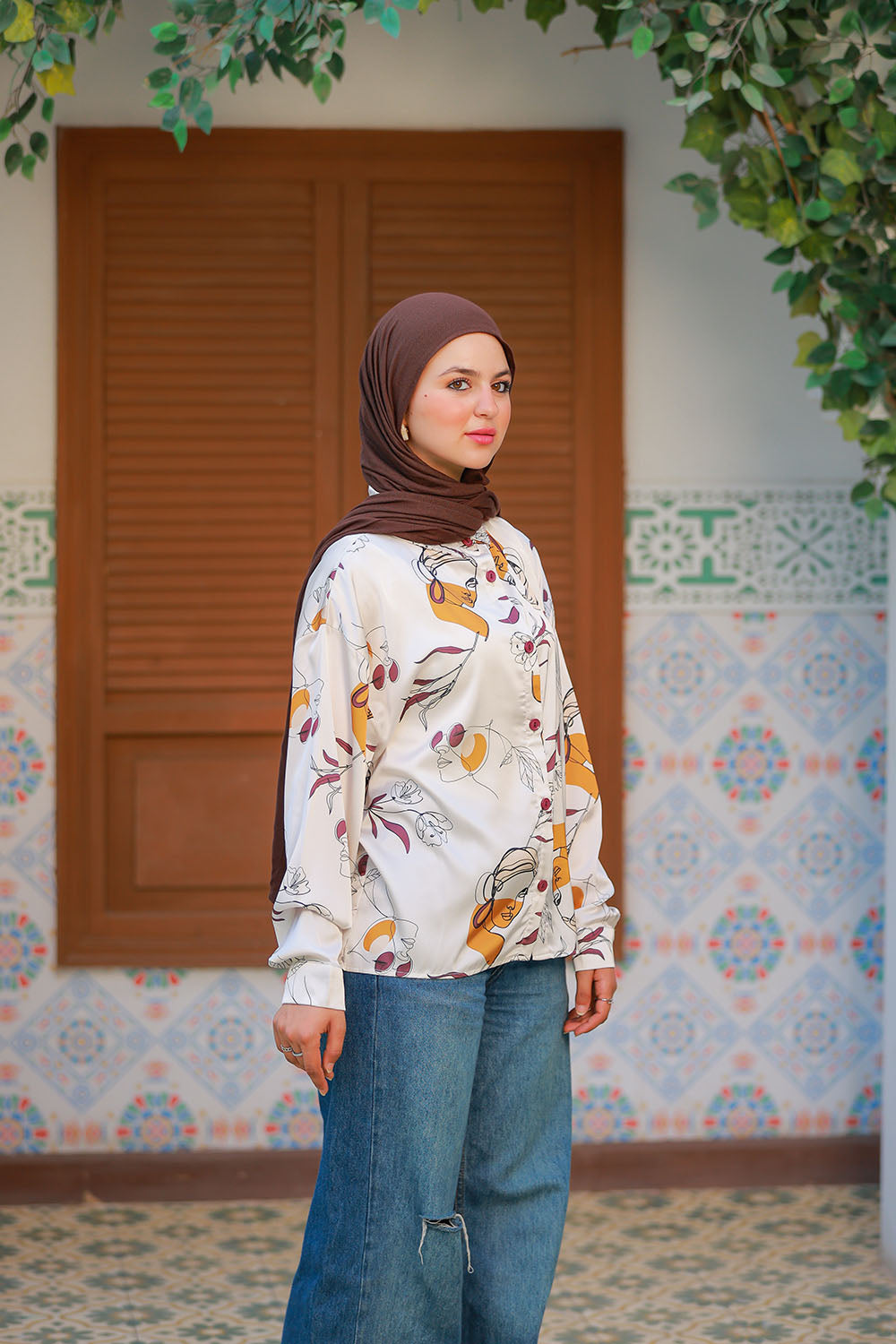 Long Sleeve Shirt - Artistic Abstract