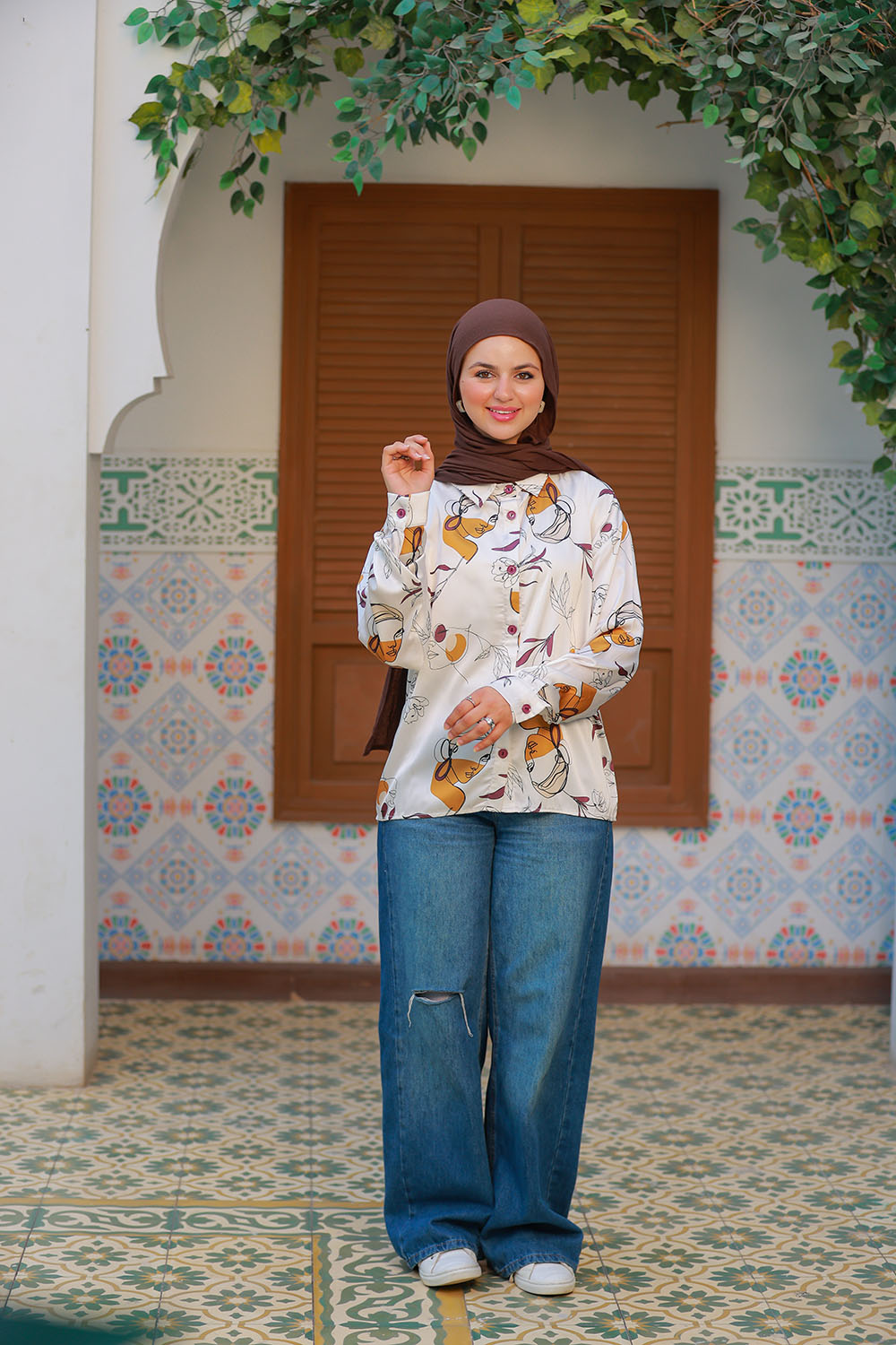 Long Sleeve Shirt - Artistic Abstract