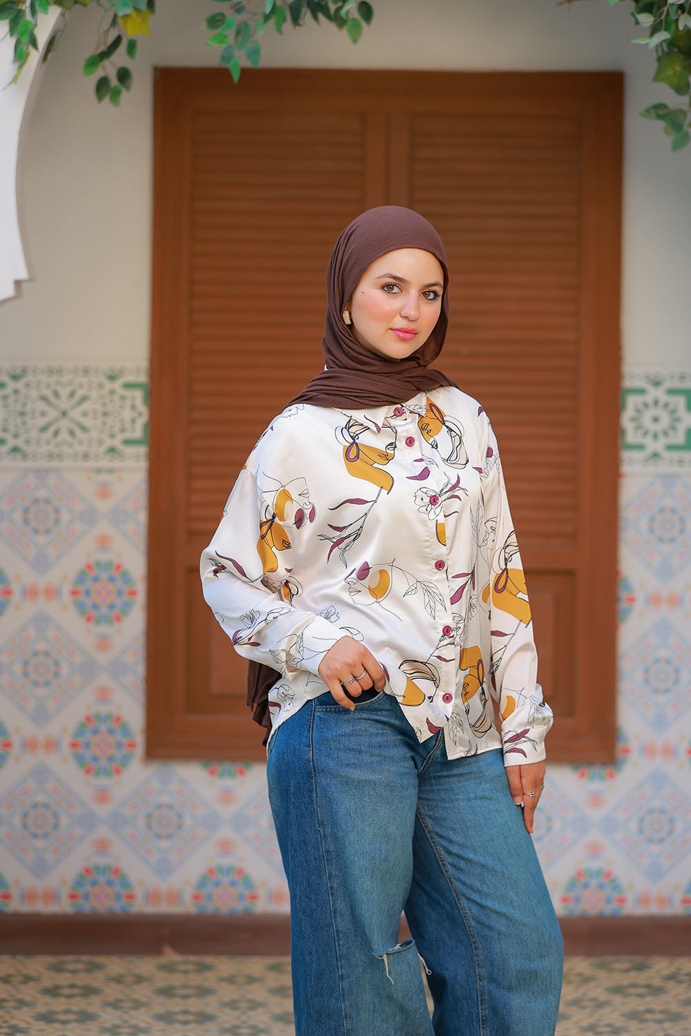 Long Sleeve Shirt - Artistic Abstract