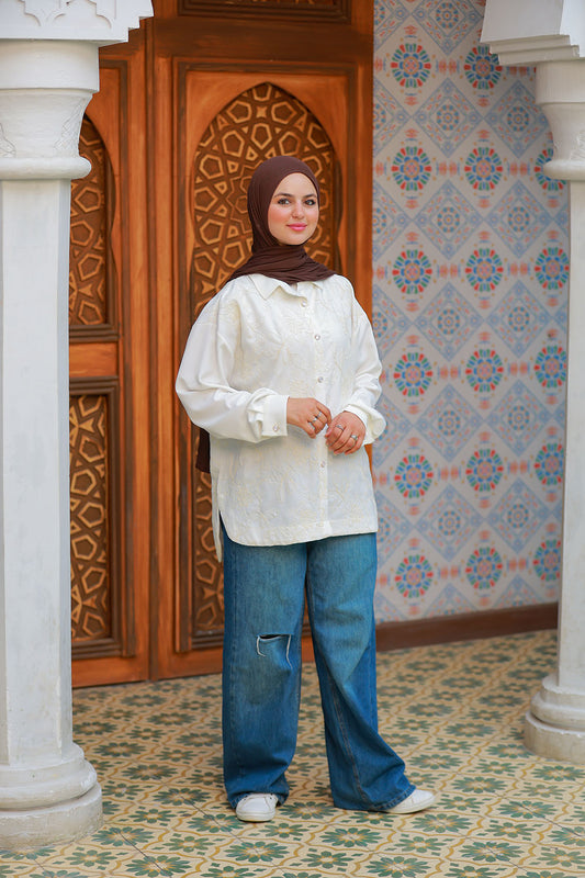 Embroidered Blouse – Subtle Floral