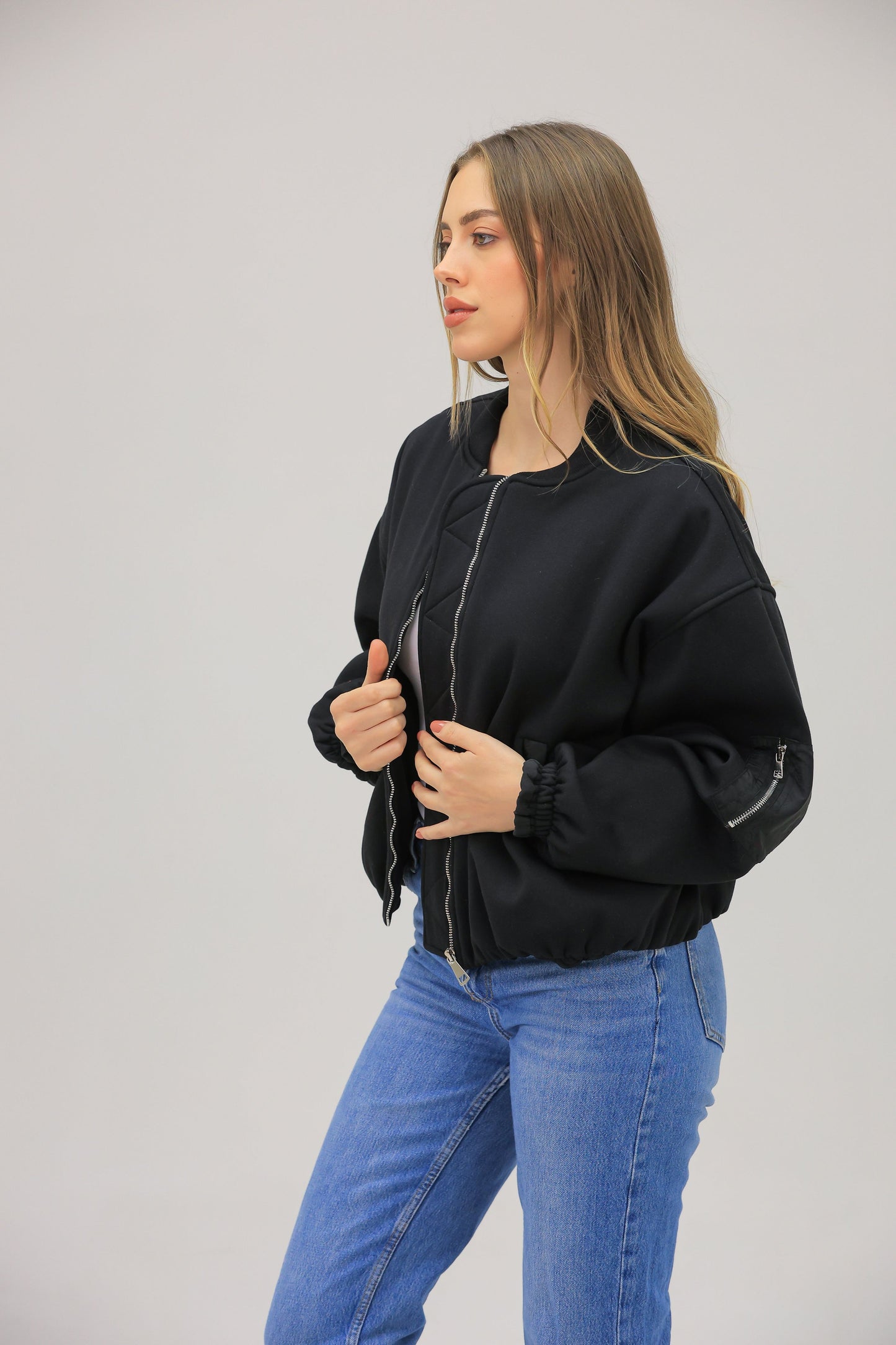 Oversized Zip-Up Jacket