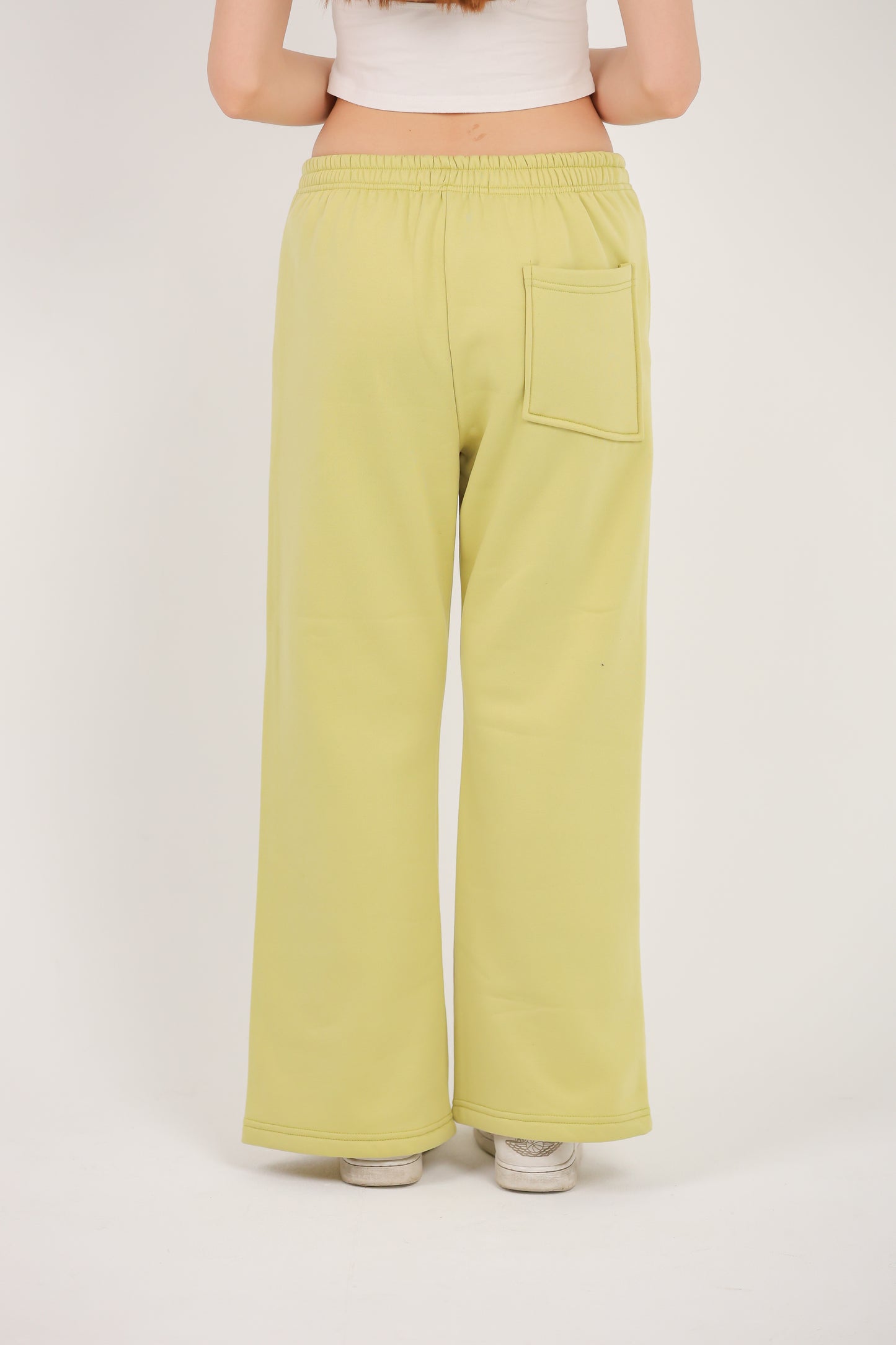 Relaxed Fit Wide-Leg Pants with Side Slits