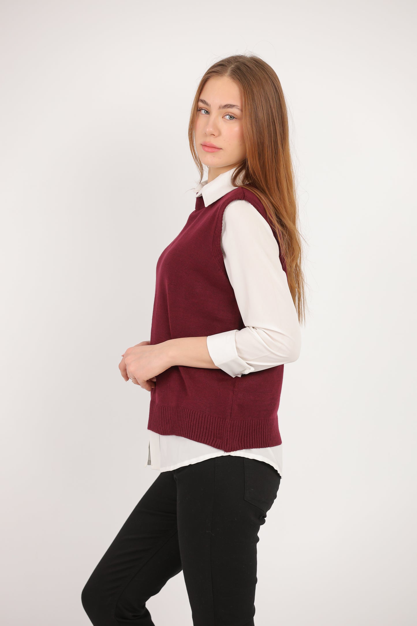 Sleeveless Knit Vest