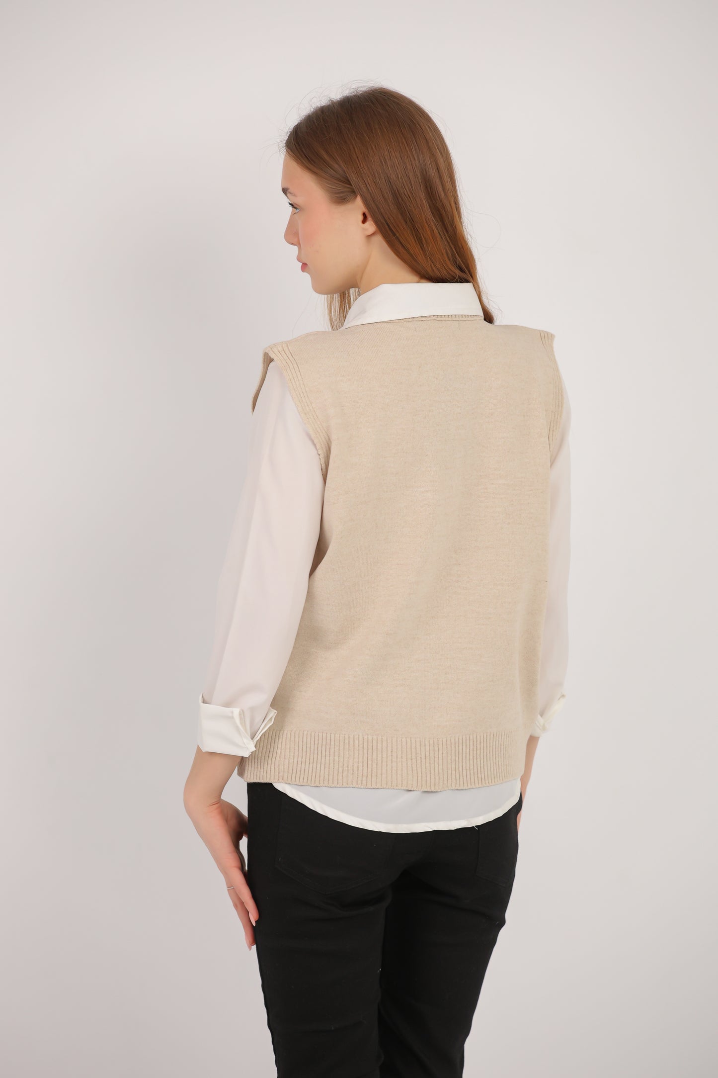 Sleeveless Knit Vest