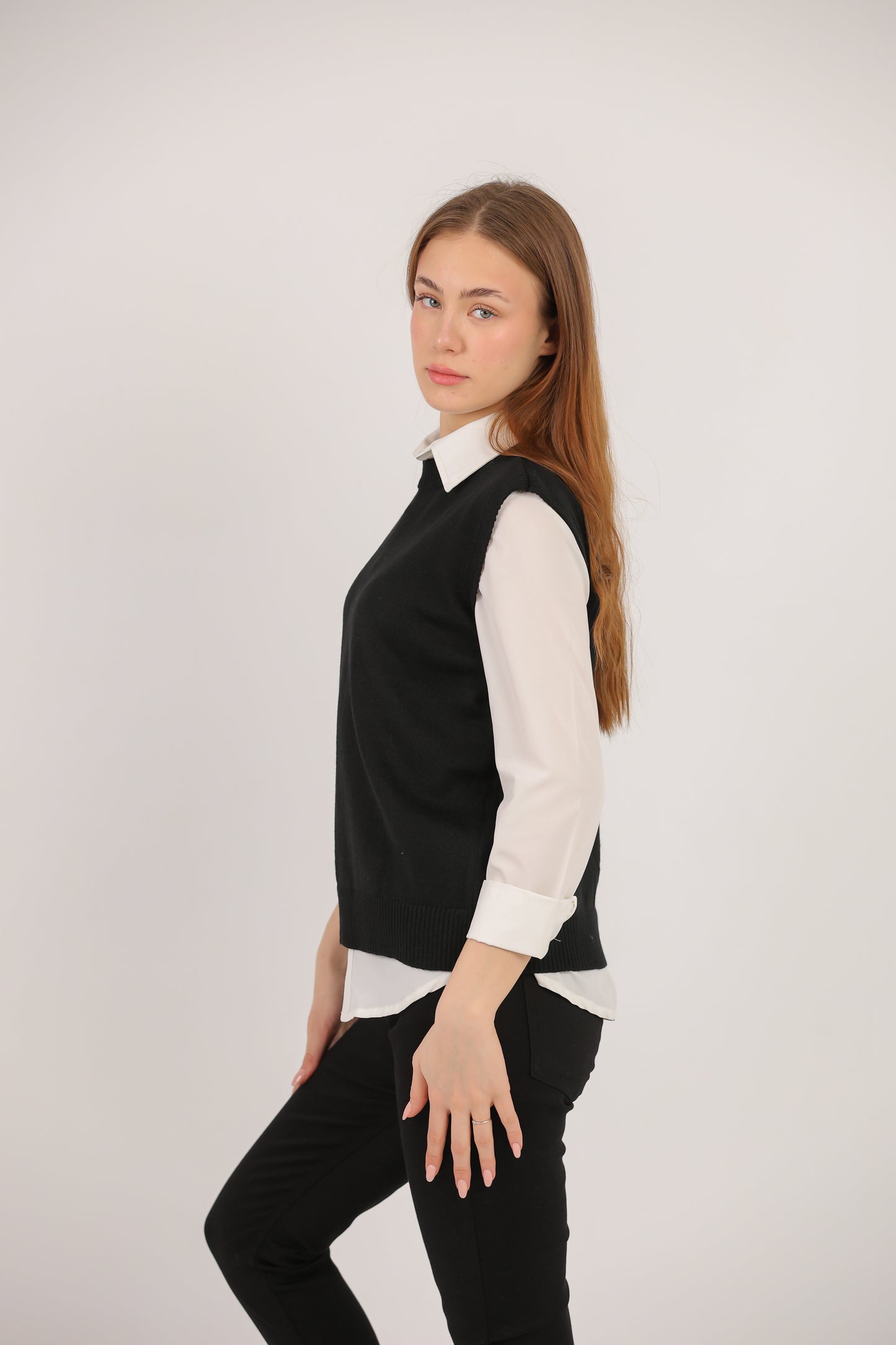 Sleeveless Knit Vest