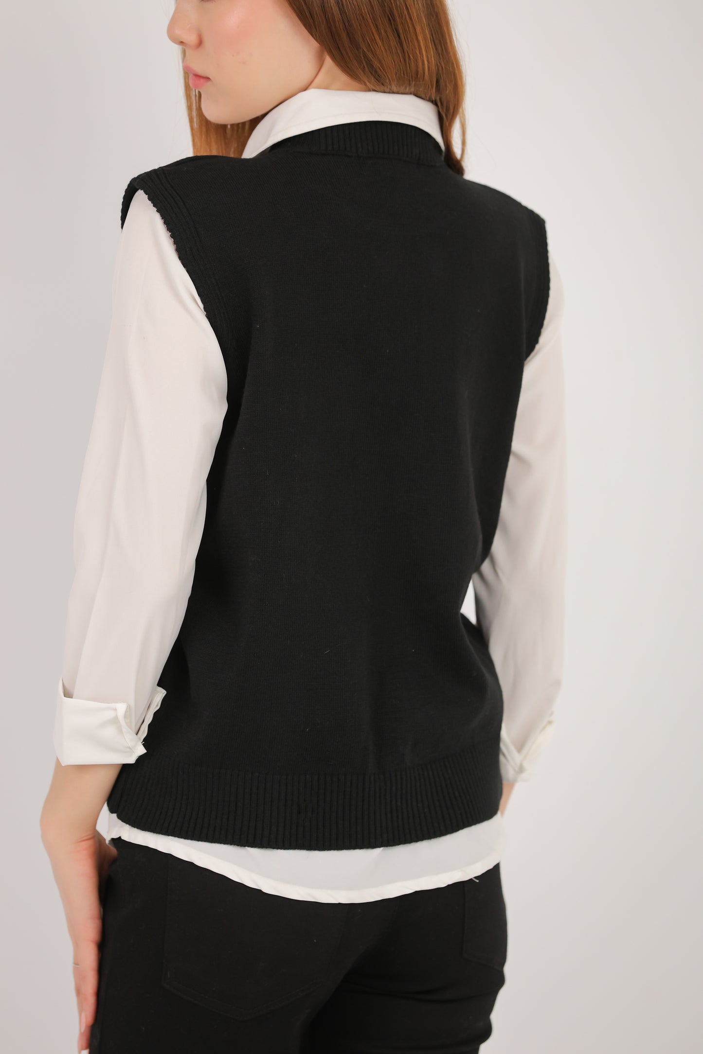 Sleeveless Knit Vest