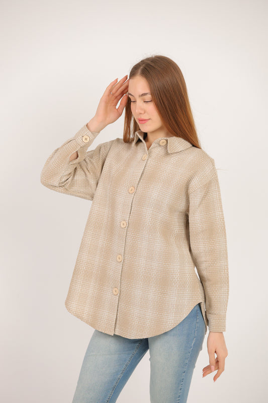 Classic Plaid Button-Up Shirt