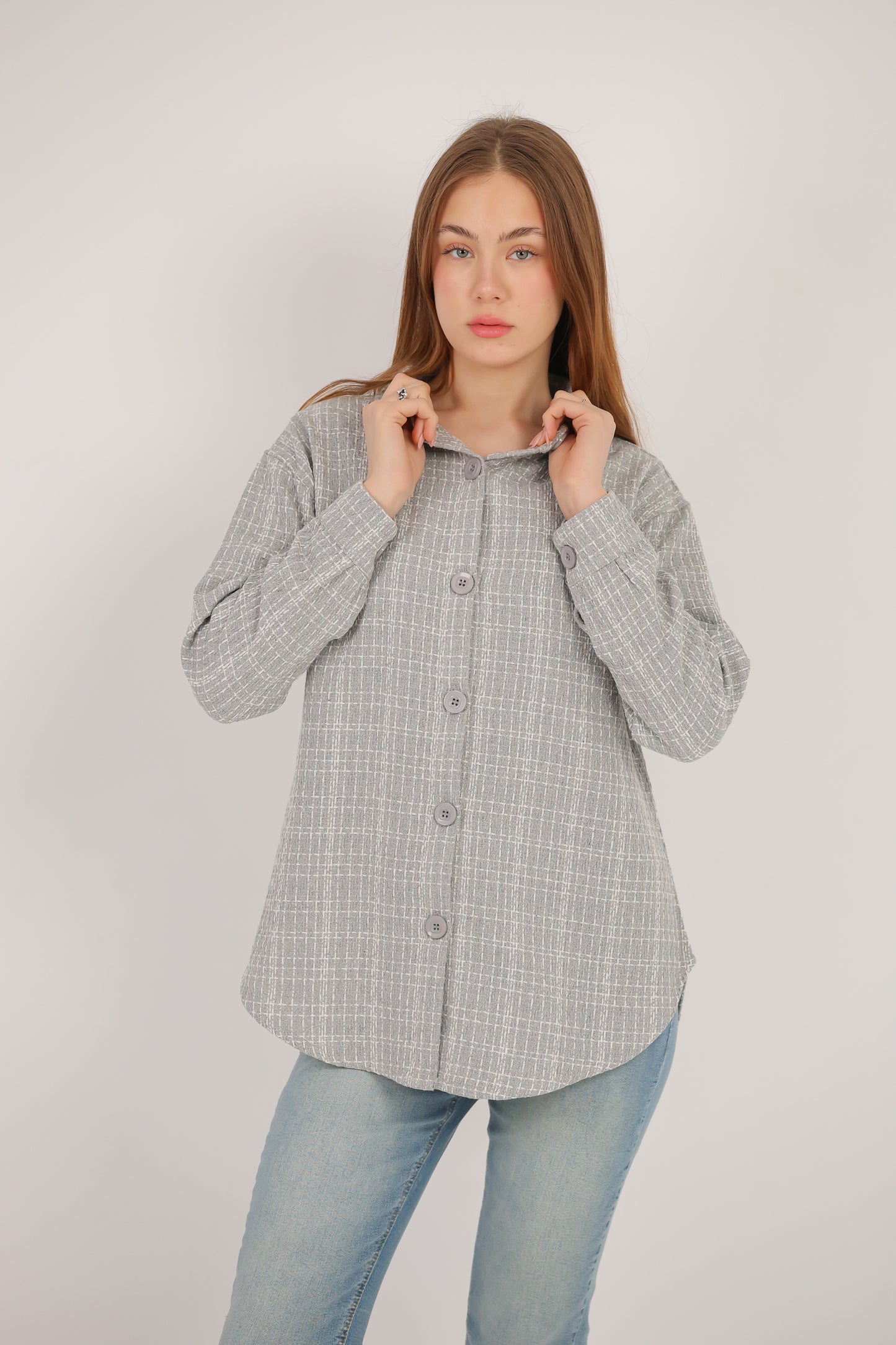 Classic Plaid Button-Up Shirt