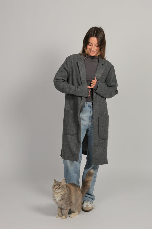 Long Coat with Pockets