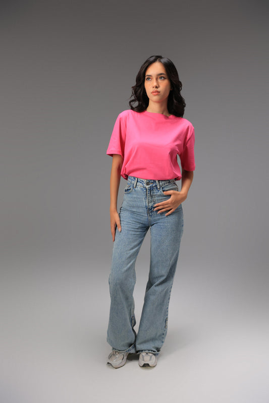 Elastic Hem Cropped T-shirt