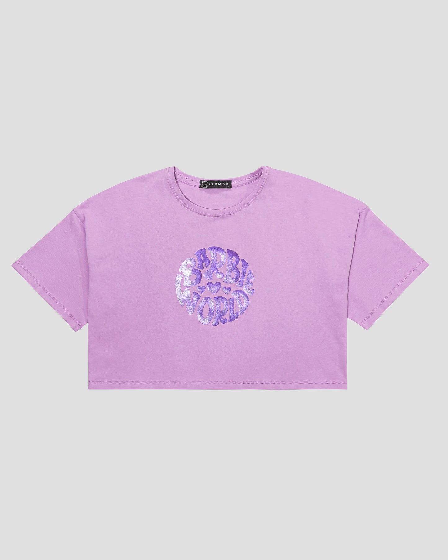 Barbie World Oversized Cropped T-shirt