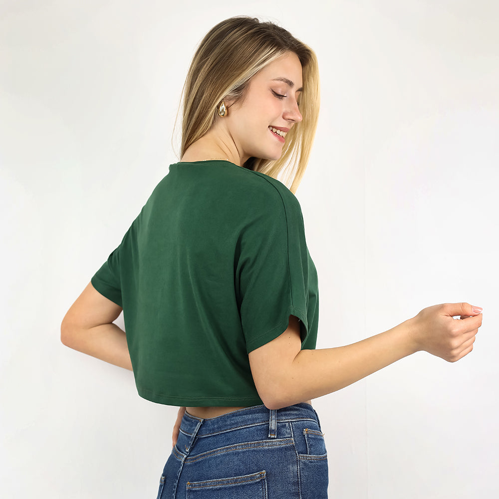 Cropped T-Shirt – Confident Quote