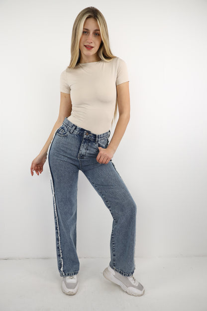 Beige Crewneck Short Sleeve Top